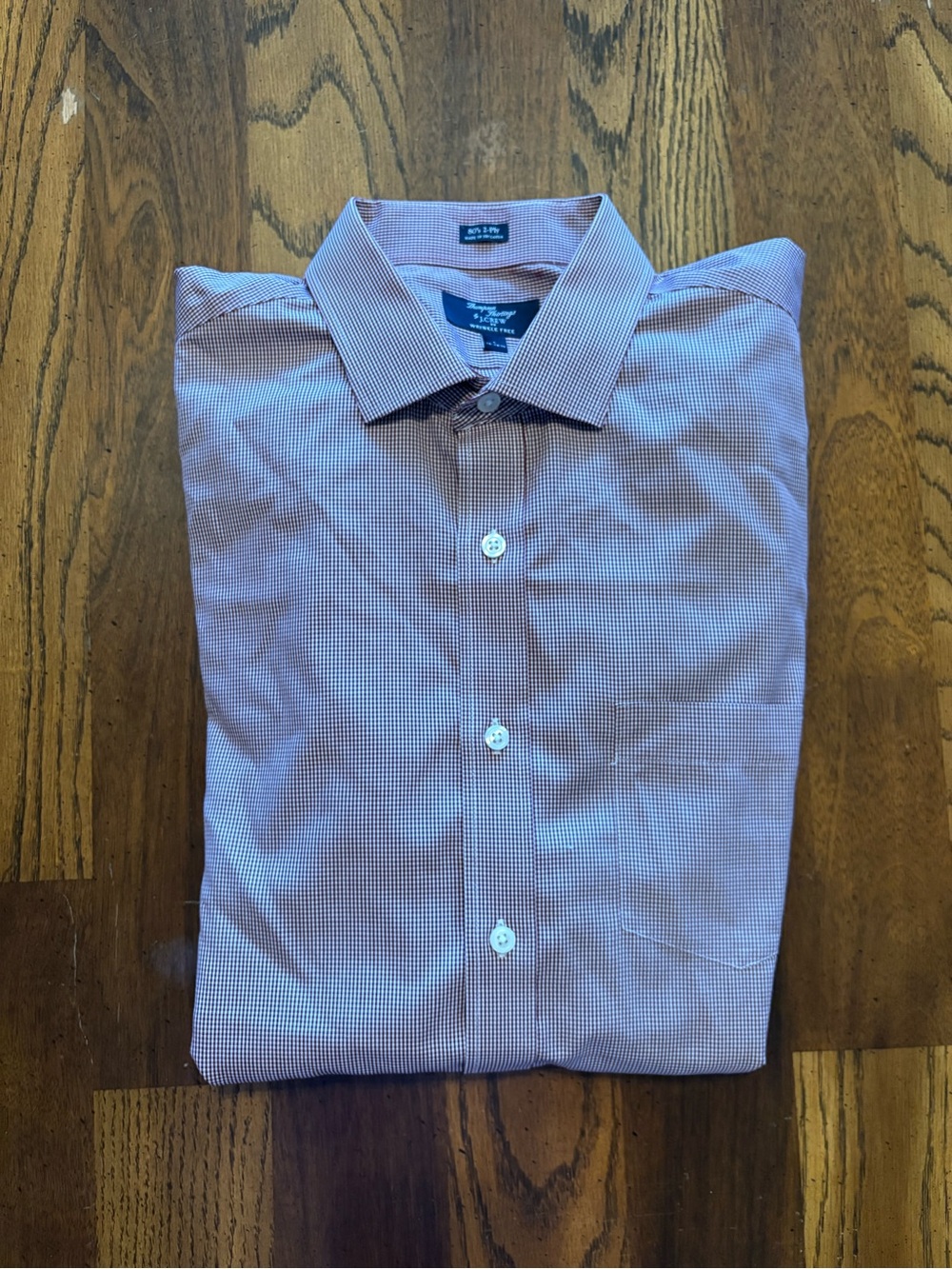 J. Crew Men’s Red Micro-Check Dress Shirt